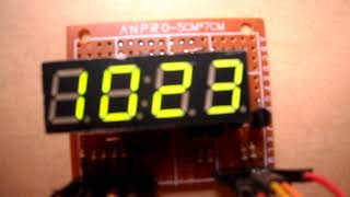 Print Arduino ADC values on 7 segment display [upl. by Evangelist]