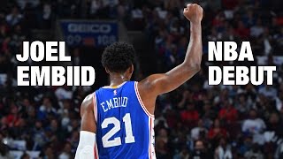 Joel Embiid NBA Debut in Philly  102616 [upl. by Etselec]