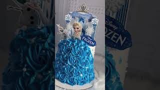 Super Cute Queen Elsa Cake❄️ cake cakedecoration cakedesign frozen queenelsa frozenelsa [upl. by Karas]