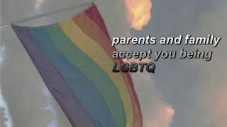 ✧༺🤍༻∞ parents  family accept you being LGBTQ subliminal ∞༺🤍༻✧ [upl. by Ahsiela150]