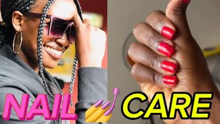 PEDICURE ampMANICURETUTORIALSELF CARE AT HOME selfcare blacklove [upl. by Dnaloy]