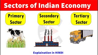 Sectors of Indian Economy  Primary Sector  Secondary Sector  Tertiary Sector [upl. by Udella739]