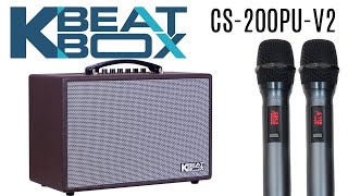 KBEATBOX CS200PUV2 50 WATTS RMS KARAOKE POWERED SPEAKER SYSTEM [upl. by Cathy901]