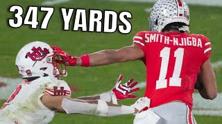 Ohio State WR Jaxon SmithNjigba LEGENDARY Highlights vs Utah  2021 College Football [upl. by Wahs347]