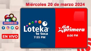 Loteka y la Primera en vivo 🎰 │Miércoles 20 de marzo 2024– 755 PM [upl. by Lansing]