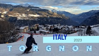 Torgnon Ski Resort Italy Winter Road Trip [upl. by Ayna]