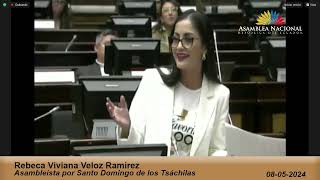 Asambleísta Viviana Veloz  Sesión 924 [upl. by Sudoeht]