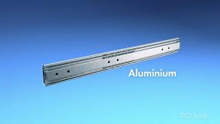 Aluminum amp Stainless Steel SoftClose Heavy Duty Slide Family  Accuride 5321 [upl. by Enoid]