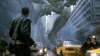 Godzilla in New York Almost Squashed Scene Godzilla 1998 Movie Clip HD [upl. by Suiradel]