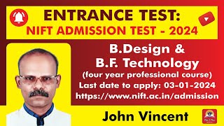 NIFT Admission Test 2024 [upl. by Atinej]