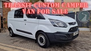 Transit Custom 2016 LWB Camper Van Tour for Sale [upl. by Salomon]