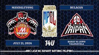 Junior MPBL Season 2  Mandaluyong Junior Microsmith vs Bulacan JT Taipan  14U [upl. by Martica]