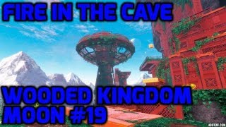 Super Mario Odyssey  Wooded Kingdom Moon 19  Fire in the Cave [upl. by Onid]