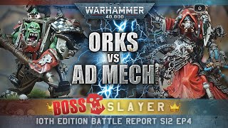 Adeptus Mechanicus vs Orks Warhammer 40K 10th Edition Battle Report 2000pts [upl. by Oca]