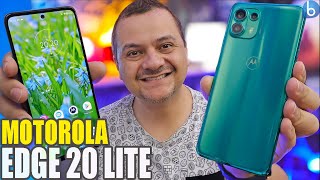 Motorola EDGE 20 LITE O MAIS BARATO AINDA TEM Tela OLED 5G e a MAIOR BATERIA Análise  Review [upl. by Nosnarb]