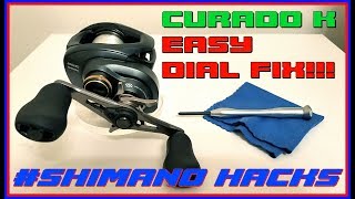 CURADO KSHIMANO EXT DIAL EASY FIX DONT LIKE TIGHT SHIMANOS SHIMANOHACKS [upl. by Enos]