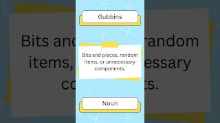 Word of the day gubbins englishshorts pronounciation wordoftheday [upl. by Elberfeld787]