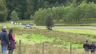 M100CUP Clio 182  Doune Hillclimb Crash external footage [upl. by Siver]