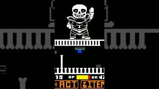 Undershuffle Sans final attack shorts [upl. by Pudens]