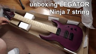 Unboxing a Legator Ninja 7 string guitar [upl. by Janik576]