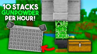 BEST 120 CREEPER FARM TUTORIAL in Minecraft Bedrock MCPEXboxPS4Nintendo SwitchWindows10 [upl. by Attenyw]