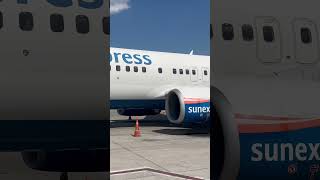 Sunexpress Boing 737800 plane aviation flight sunexpress türkei aerial antalya airplane [upl. by Moss]