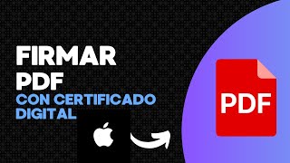 Firmar PDF con Certificado Digital en iPhone [upl. by Anelahs]