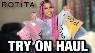 ROTITA TRY ON HAUL AND REVIEW  Try On Haul 2022  Rotita Dresses Reviews  ROTITA REVIEWS  ROTITA [upl. by Riebling134]