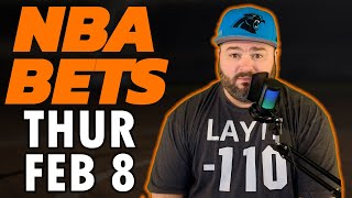 NBA Bets Thursday February 8 Picks amp Predictions  The Sauce Network  Kyle Kirms [upl. by Ytisahcal873]