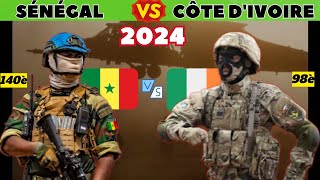 COMPARAISON DES CAPACITÉS MILITAIRES ENTRE LA CÔTE DIVOIRE ET LE SÉNÉGAL EN 2024 [upl. by Ainala]