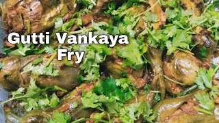 gutti vankaya recipe  Stuffed Brinjal Curry  Masala Gutti Vankaya Fry in telugu Subscribe [upl. by Sumahs956]