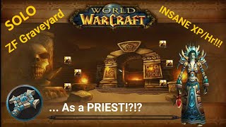 WoW Classic FRESH 2024  Priest ZF SOLO Farm Insane XPHr [upl. by Nerraw]