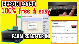 CARA RESET PRINTER EPSON L3150 [upl. by Skippy]