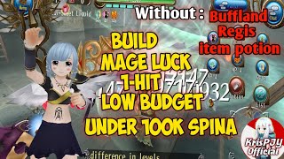 Very Cheap‼️ New Build Mage Luck LV 150 1 Hit Low Budget Under 100k  Toram Online [upl. by Baptiste]