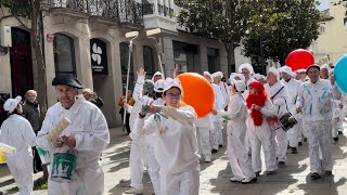 Pasacalles de pintores y pintoras de Vitoria gasteiz carnaval 2024 España pasacalles carnaval [upl. by Aticilef]