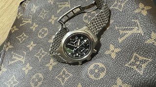 名表 TV經典quot半自動quotIWC IWC Pilot 計時 Mecaquartz l 36MM 3741黑面積家石英機芯品味之選 [upl. by Raab]