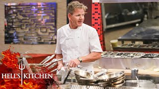 Gordon Ramsay Cooks AGAINST The Chefs in Hells Kitchen [upl. by Naud211]