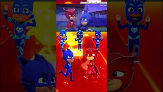 PJ Masks  CatBoy 🆚 Owlette X Dance Song Tiles Hop EDM Rush shorts [upl. by Euphemie]