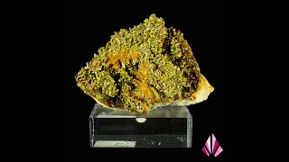 Pyromorphite quottête moutardequot sur baryte Origine Chaillac France années 80  Ref419 [upl. by Ramyar]