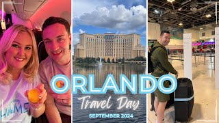 ORLANDO TRAVEL DAY ✈️ Virgin Premium Economy Manchester  MCO  Disneys Coronado Springs Resort [upl. by Ahslek272]