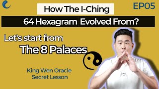 Turns I Ching 8 Trigrams 8 Palace to 64 Hexagrams  EP05 King Wen Lesson  Wen Wang Gua  AK Guru [upl. by Oicnevuj]