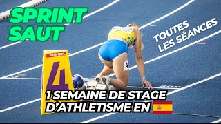 Stage Athlétisme  Sprint et saut  1 semaine dentrainement en Espagne [upl. by Hameean268]