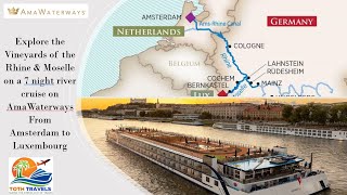 7 night river cruise on AmaWaterways From Amsterdam to Luxembourg [upl. by Osmund]