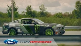 Vaughn Gittin Jr Drifts Ford Mustang Factory  Mustang  Ford Performance [upl. by Nevanod907]