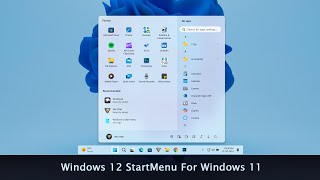 Windows 12 Taskbar and StartMenu For Windows 11 [upl. by Mark]