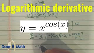 DERIVATIVE OF LOGARITHMIC FUNCTION  StepbyStep Explanation  Calculus [upl. by Oni]