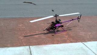 Vario Turbine Helicopter HP5 Jetcat Start up and hover [upl. by Lamdin316]