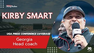 Kirby Smart updates status of Nate Frazier explain why Georgia and Kentucky will be a battle [upl. by Vilhelmina166]