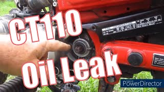 CT 110 Gear Box Oil Leak  Fixed In Minutes [upl. by Wexler]