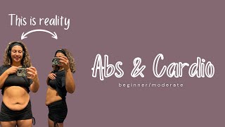 Abs amp Cardio Workout  Beginner  Moderate GYM ROUTINE [upl. by Frulla]